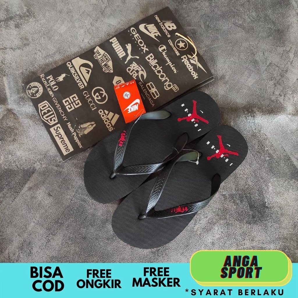SANDAL PRIA JEPIT NIKE AIR JORDAN KASUAL DISTRO PREMIUM SENDAL COWOK SURFING KEREN TERMURAH