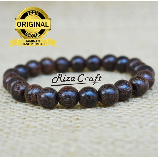 Gelang Kayu Galih Asem Jawa Asli Langka 8 Mm Bersertifikat Indonesia