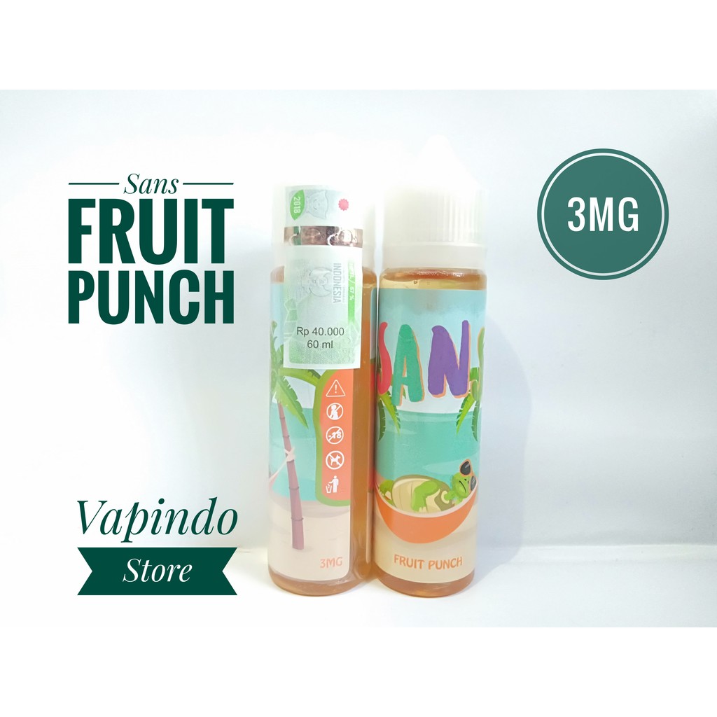 SANS FRUIT PUNCH 60ML BY UNCLEDOG BAD BUNNY E LIQUID VAPE VAPOR