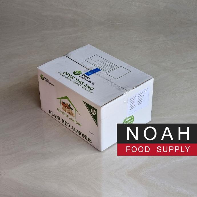 

ALMOND SLICE 11.34 KG ALMOND BLANCHED SLICE RAW MENTAH 11.34 KG / BOX