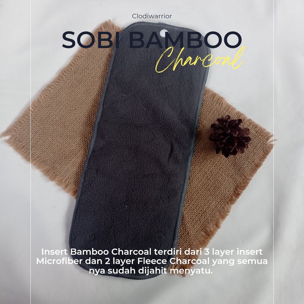 (NEW) Sobi Bambu Charcoal - Clodi Allsize - 4-15 kg