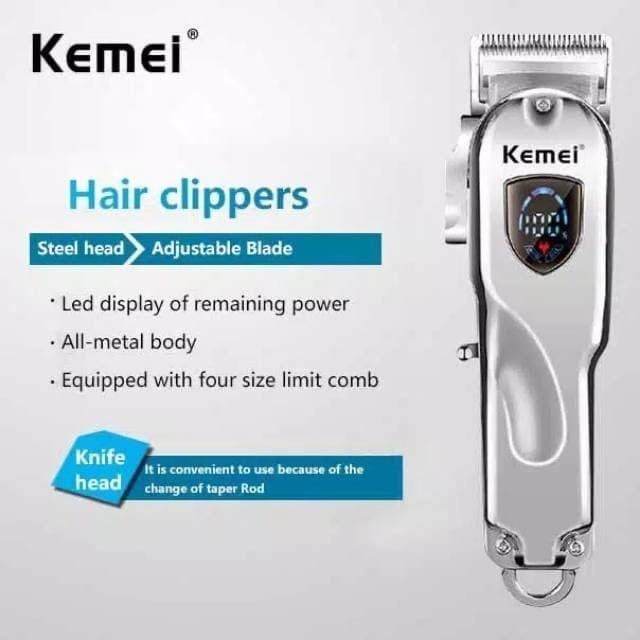 kemei hair trimmer KM-2010 cordless Professional USB charging