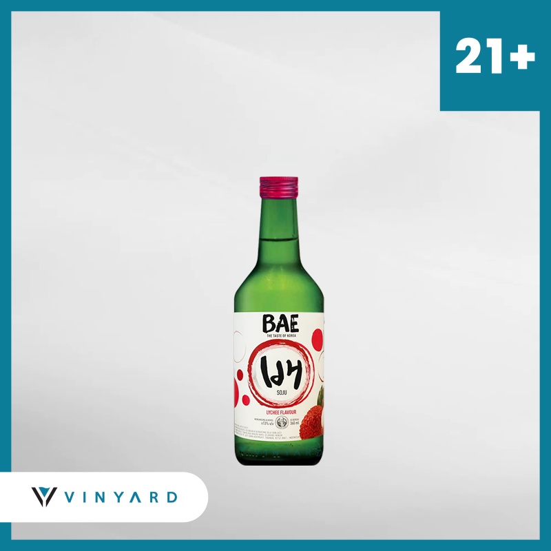 Soju BAE Leci 360ml  ( Original &amp; Resmi By Vinyard )