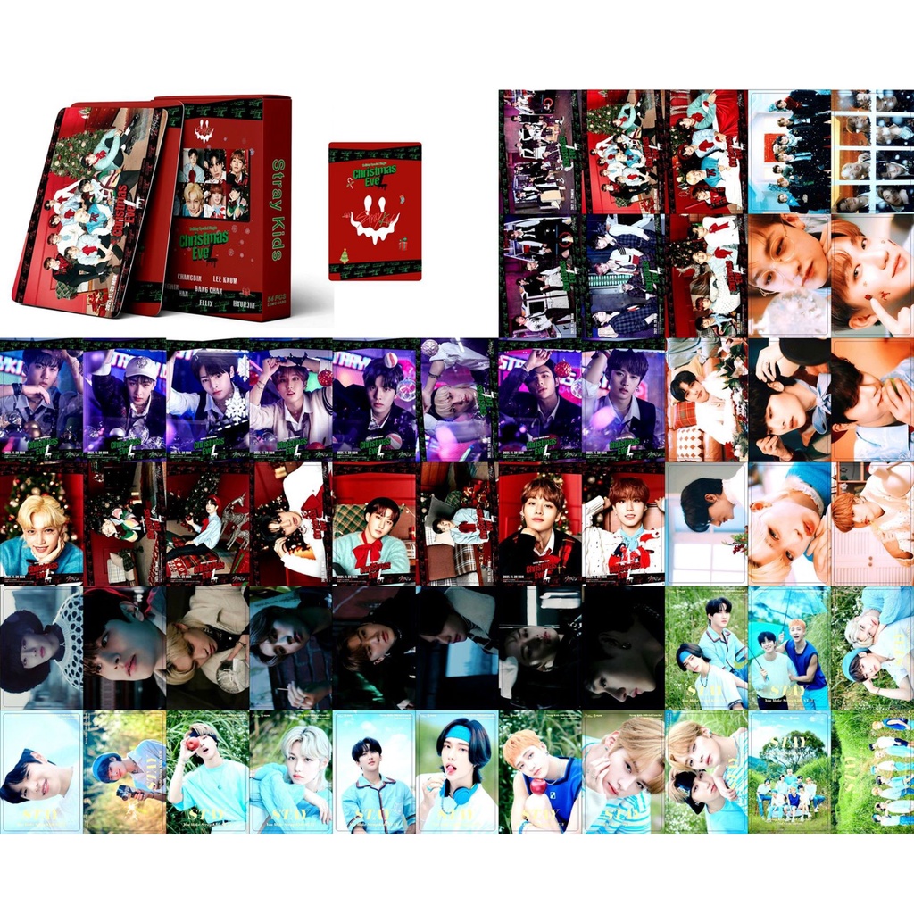 54pcs Kartu Pos Lomo Foto Tema Natal Untuk Anak