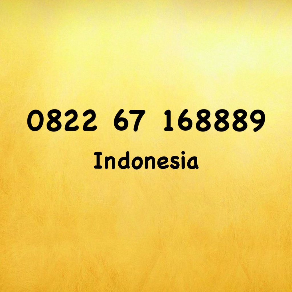 Nomor Cantik Simpati LOOP Seri 1689 - 16889 - 8889 - 0822 67 168889