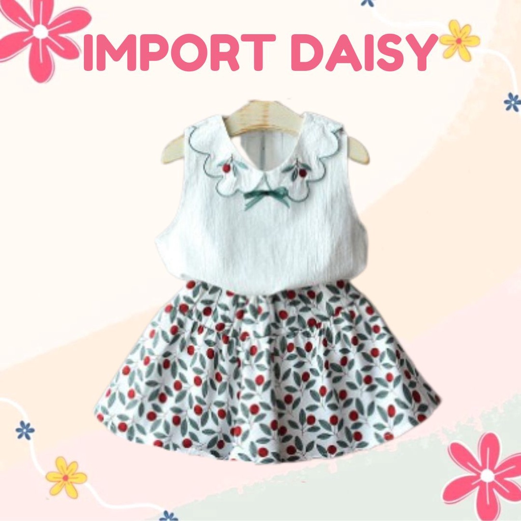 Plazababyku SET IMPORT DAISY EBV Bayi Baju Anak Perempuan Import lucu berkualitas