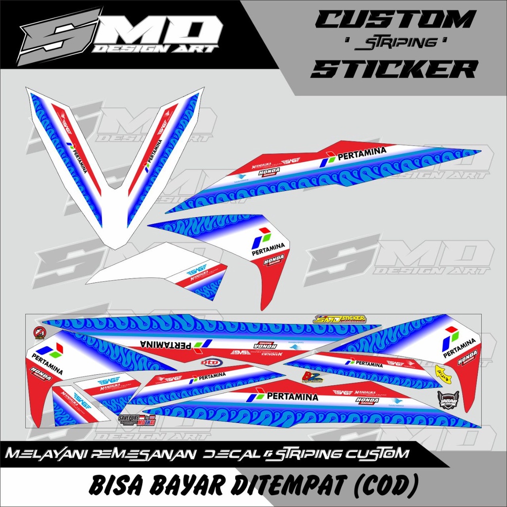 STRIPING BEAT VARIASI 2017 STRIPING BEAT MANDALIKA STRIPING BEAT MOTIP RACING STIKER BEAT VARIASI