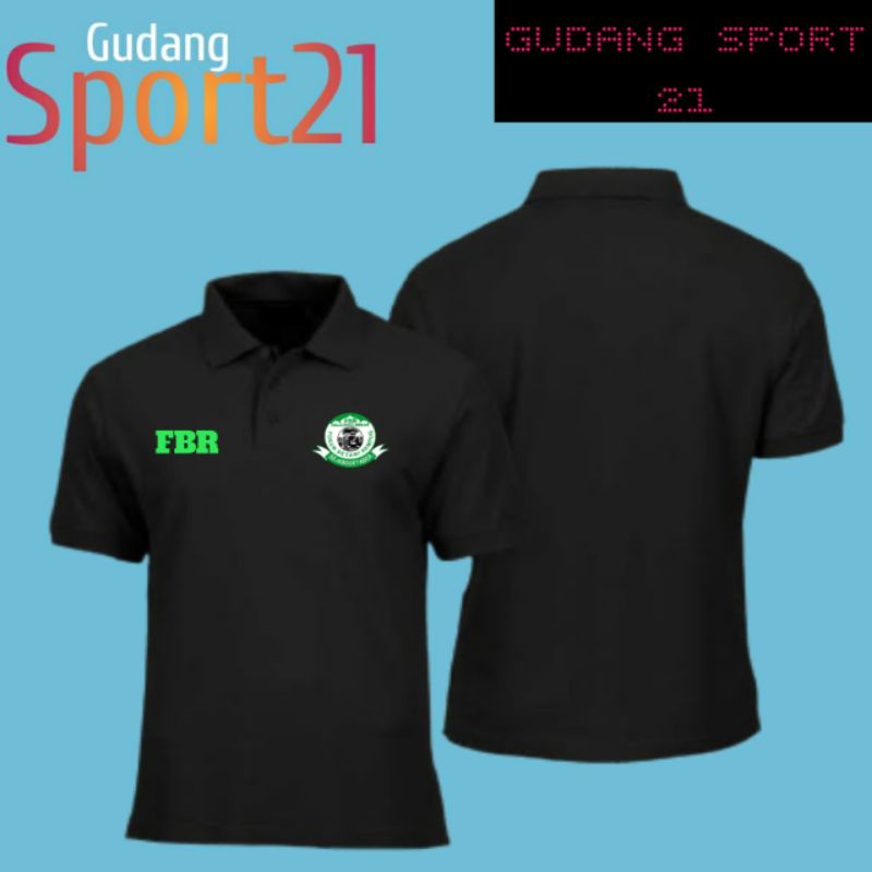 kaos polo kerah FBR betawi logo dada kaos FBR