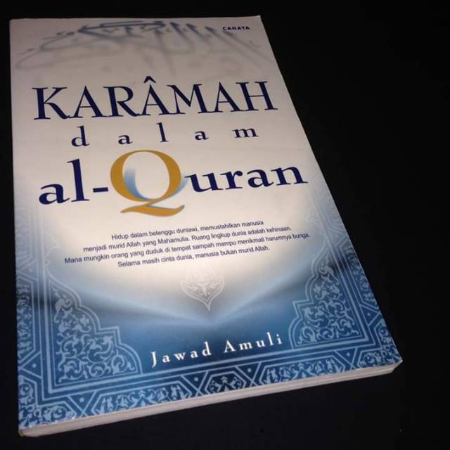 KARAMAH DALAM AL QURAN - Jawad Amuli - Buku Ahlulbait Lawas - Penerbit Cahaya
