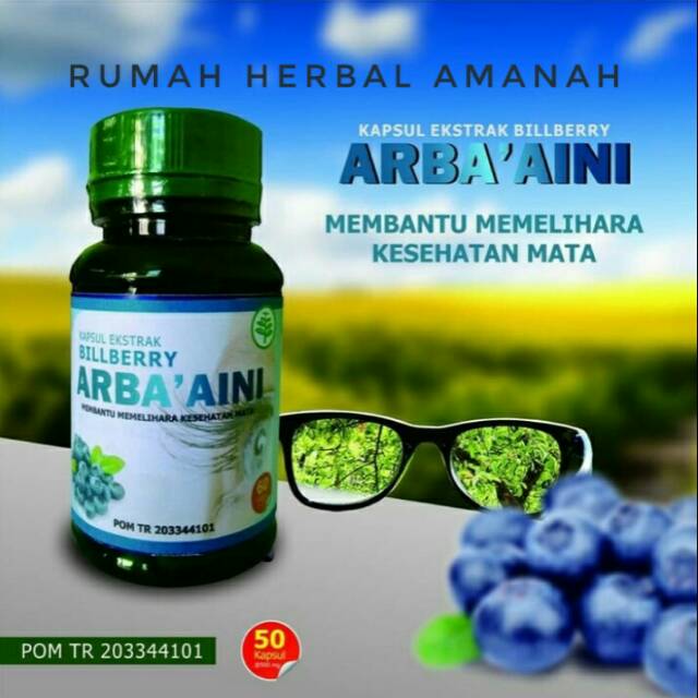 Obat Mata minus Plus Arba Aini Kapsul Herbal untuk Mata