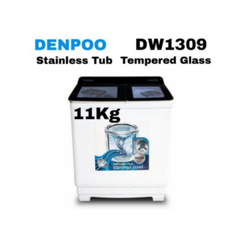 MESIN CUCI 2 TABUNG DENPOO DW1309 - 11KG