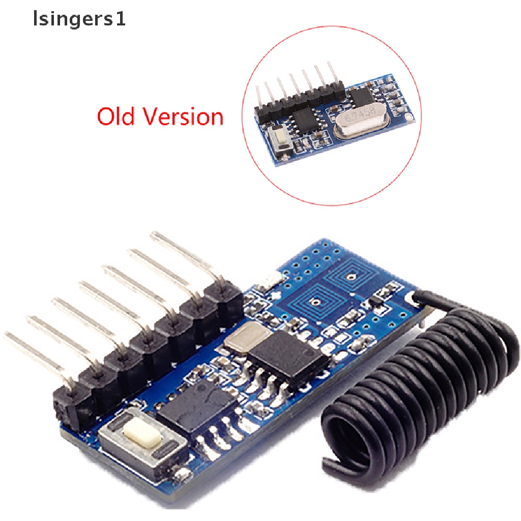 (lsingers1) 1pc Modul decoder receiver rf 433mhz 4 channel Untuk encoding 1527