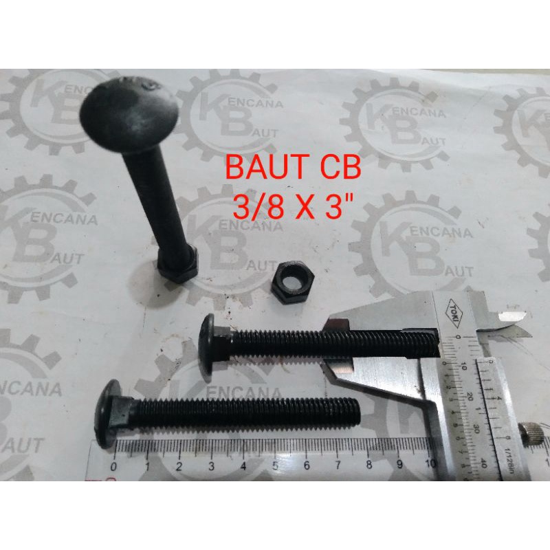 BAUT CB 3/8 X 3" / BAUT PAYUNG / BAUT PAGAR / BUMPER/ BAK