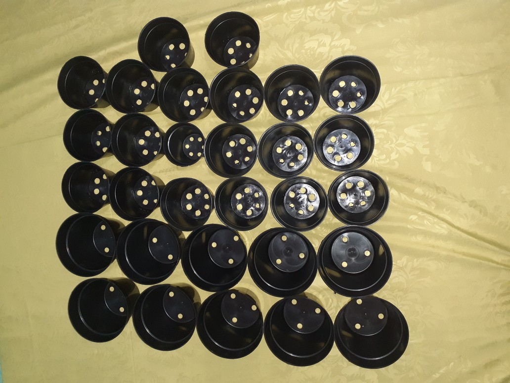 12 Cm Pot Plastik Hitam Gmp