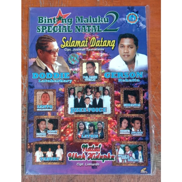 Kaset Vcd Original lagu Natal( Bintang Maluku spesial Natal)