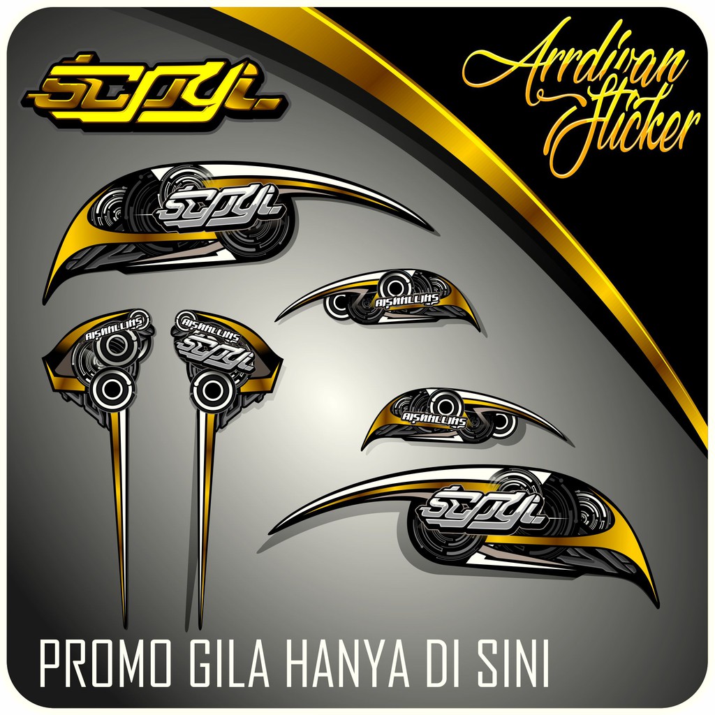 STRIPING SCOOPY THAILAN / STRIPING SCOOPY KONTES / STRIPING SCOOPY VARIASI TERBARU 2020