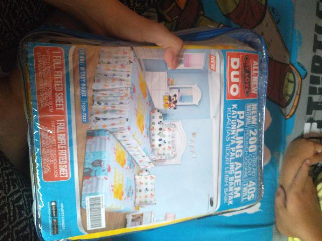 Sprei All New My Love 2in1 Duo 120x200 Tinggi 30 Whale Tikus Dino Cat Leaf Single 120 T30 Sp Sorong