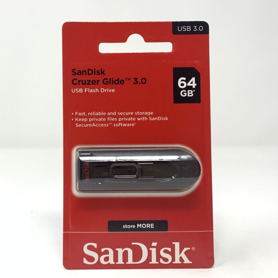 Sandisk 64GB Cruzer Glide 3.0 USB Flash Disk Drive Flesdis ORI SDCZ600