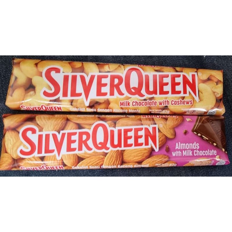 

1pcs coklat silver queen 55gr