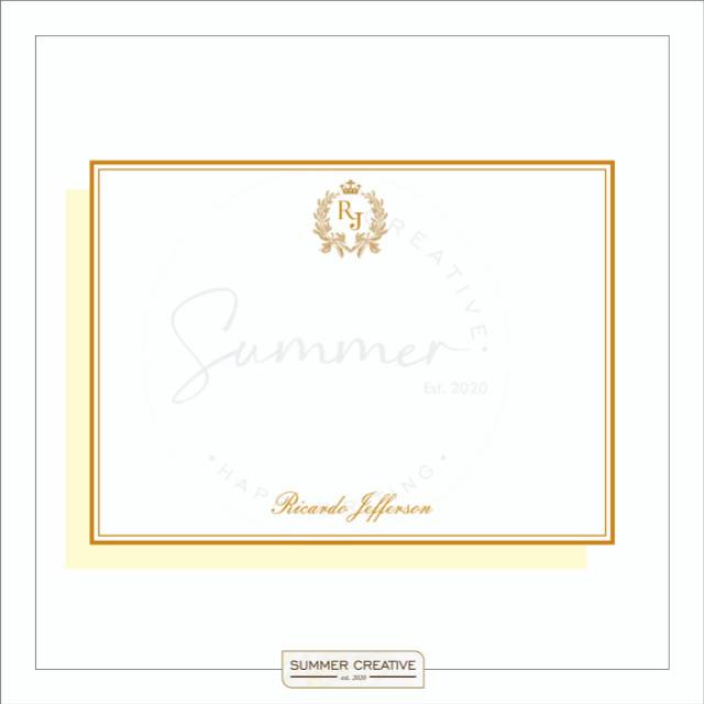 

Personalized Blank Card / Blank Note - NS09 / Thank You / Greeting Card / Kartu Polos / Ucapan