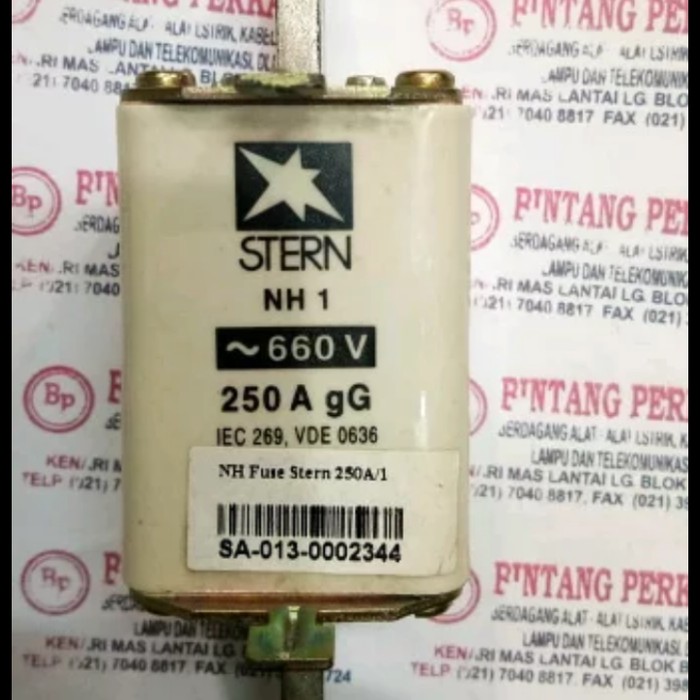 NH Fuse Link Size 1 (NH-1) 250 Ampere 660V merk Stern