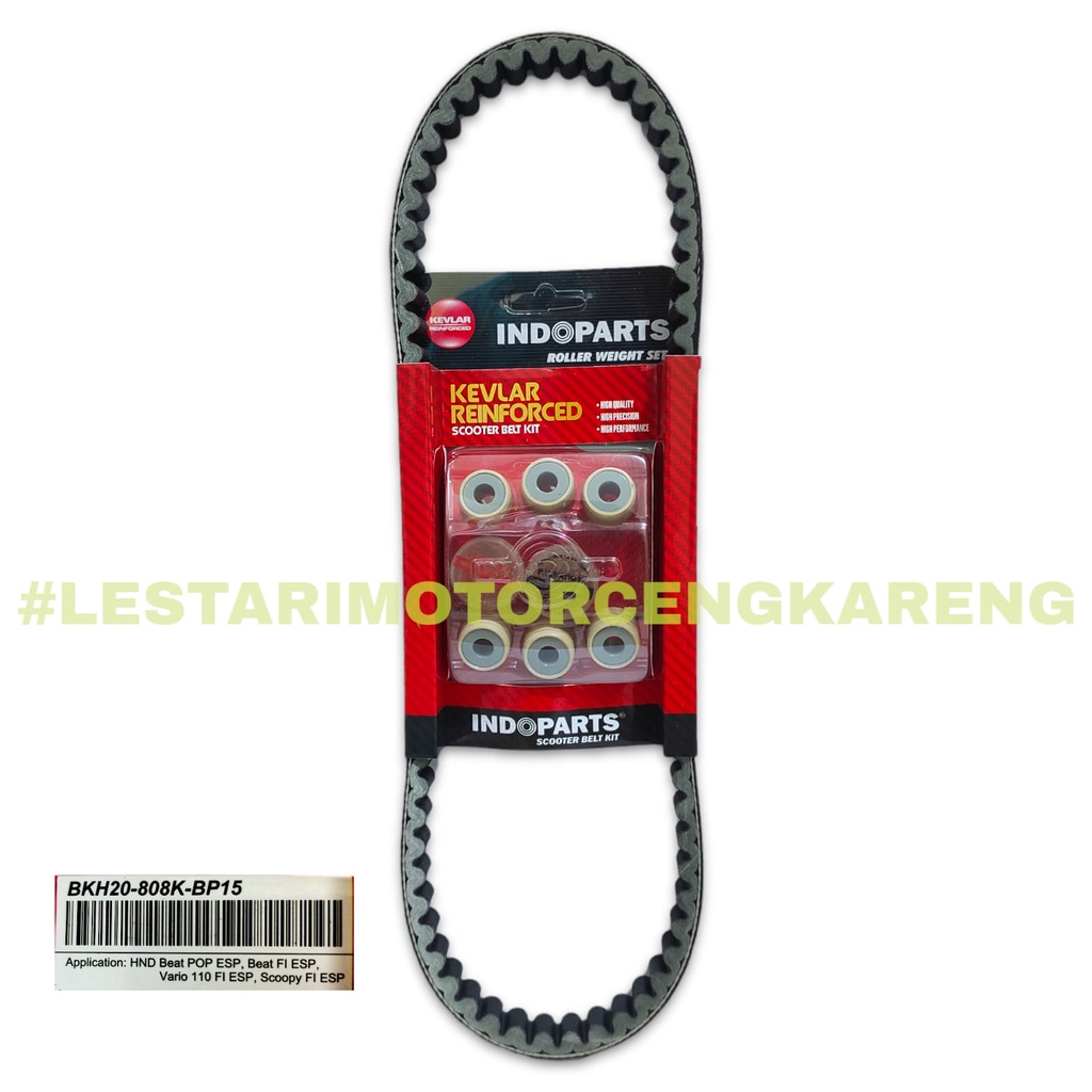 VANBELT BEAT FI ESP POP VARIO 110 ESP 2016-2019 INDOPART SET ROLLER