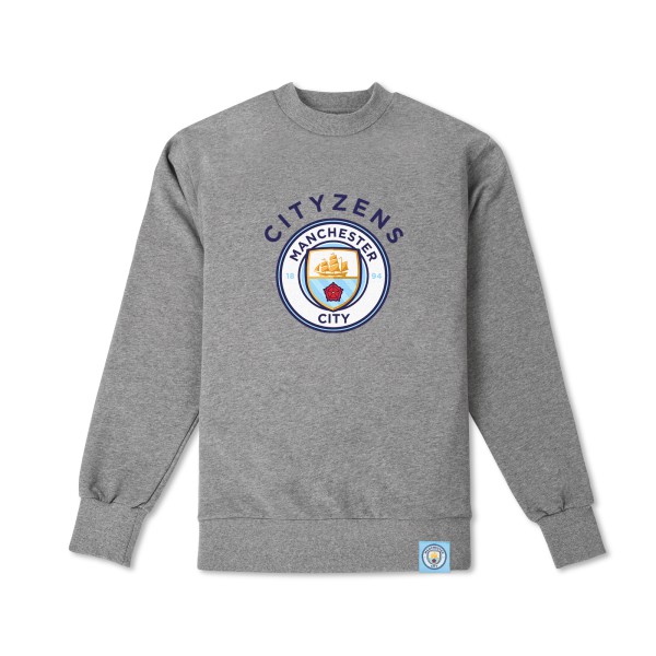 JACKET SWEATER JUMPER MANCHESTER CITY CASUAL GREY