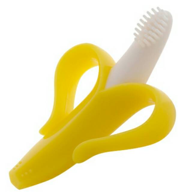 BANANA TOOTHBRUSH / TEETHER BABY /GIGITAN BAYI PISANG