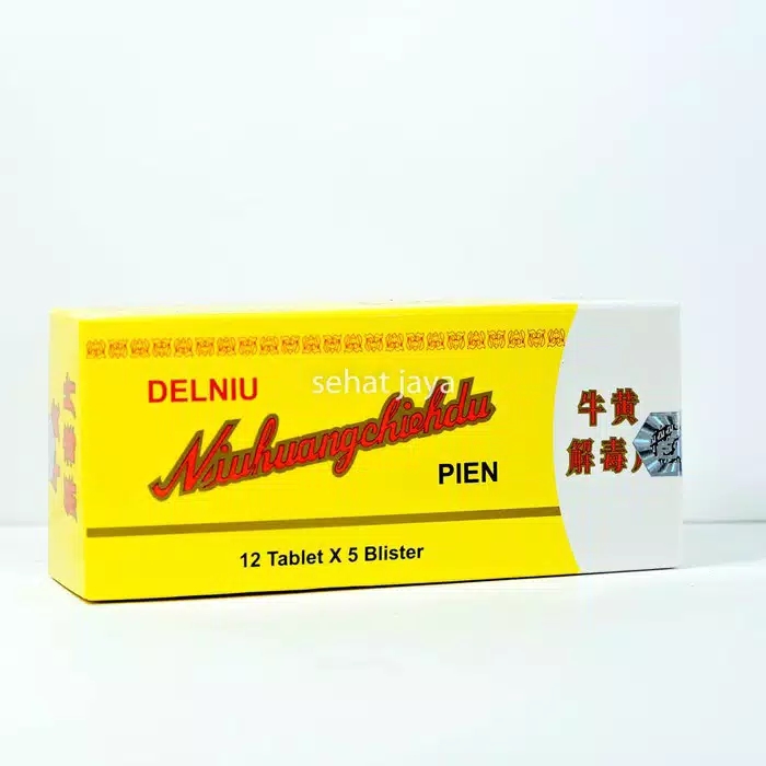 

promo Niu Huang Chieh Du Pien (Delniu) 12×5 Tablet - Obat Panas Dalam