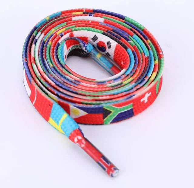 SHOELACES FLAG 1 PAIRS TALI SEPATU BENDERA 100/120cm