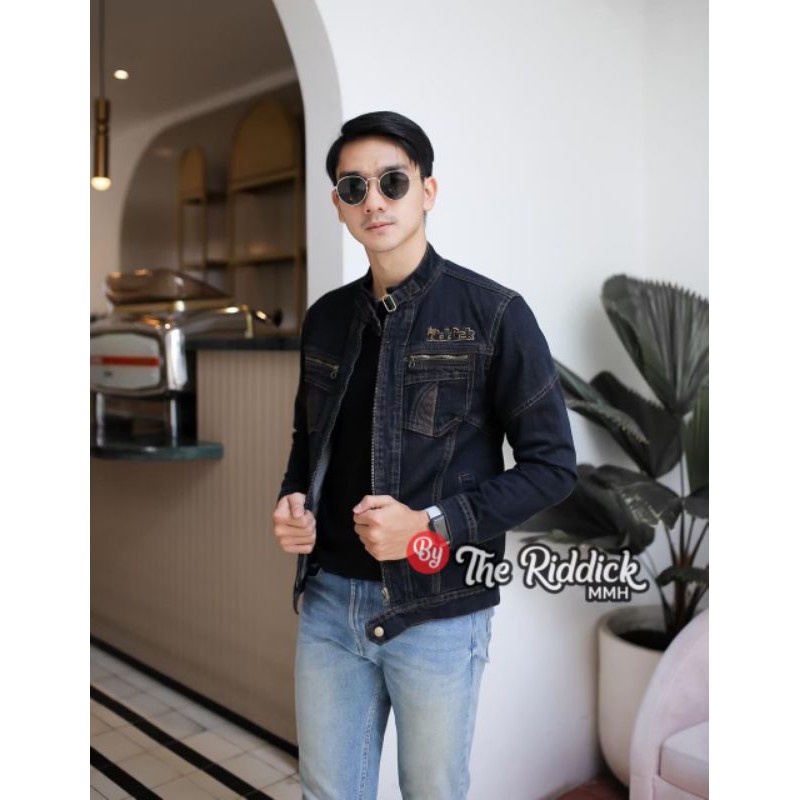 JAKET JEANS SLETTING THE RIDDICK ORIGINAL / JAKET JEANS PRIA SLETING / JAKET JESNS FJ THE RIDICK/COD