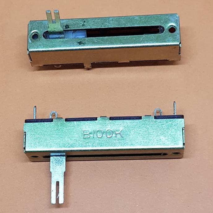 B100K Mono Slide Potentio 50mm. Potensio Geser 50mm Mono B100K inovvt90