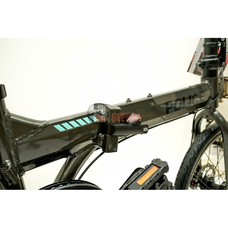 Sepeda Lipat Element Folding Police Texas Alloy 2020 COD bisa cicil kredit cicilan garansi resmi New-8
