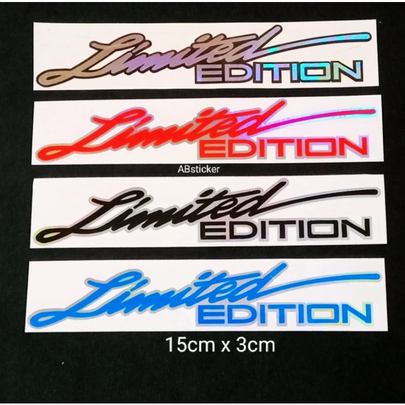 sticker LIMITED EDITION cutting sticker motor