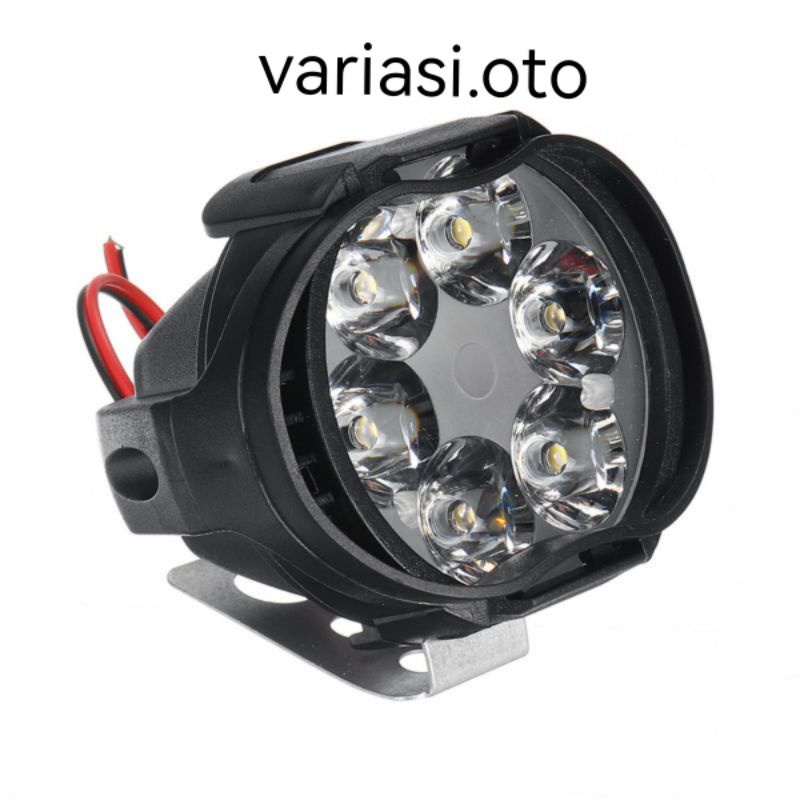 Lampu Tembak Sorot LED Motor 12 Volt Work Light Cree 6 Mata / 6 LED