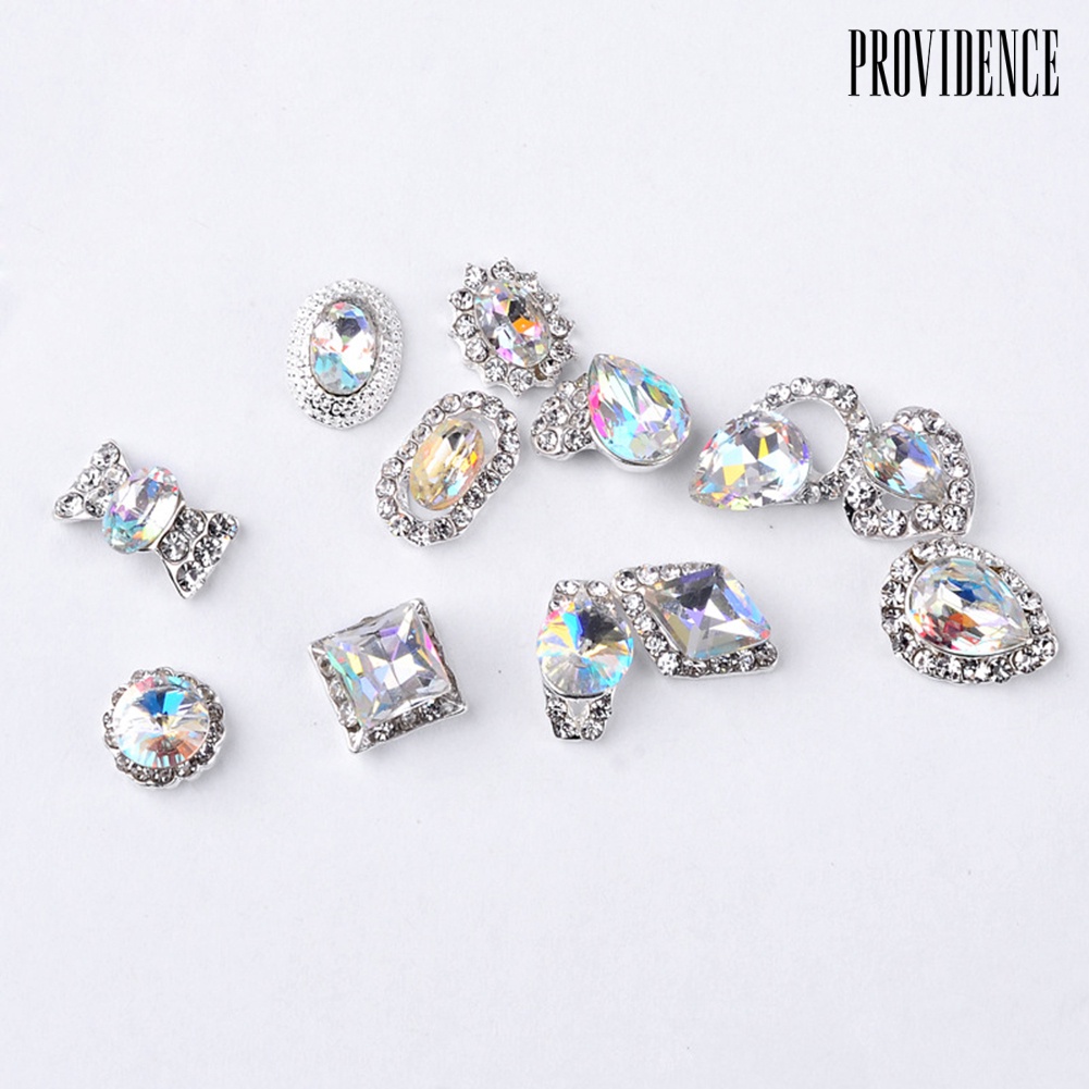 Providence 1 Box Women Multicolor DIY Nail Art Tip 3D Decor Glitter Rhinestone Beauty Tool