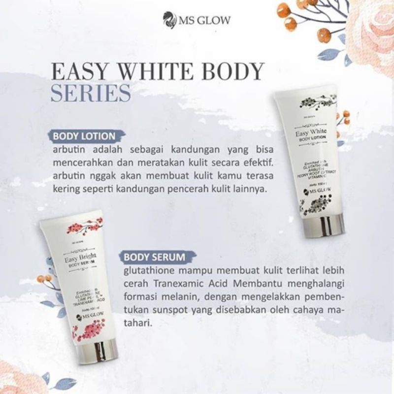 EASY WHITE BODY PAKET MS GLOW ORIGINAL