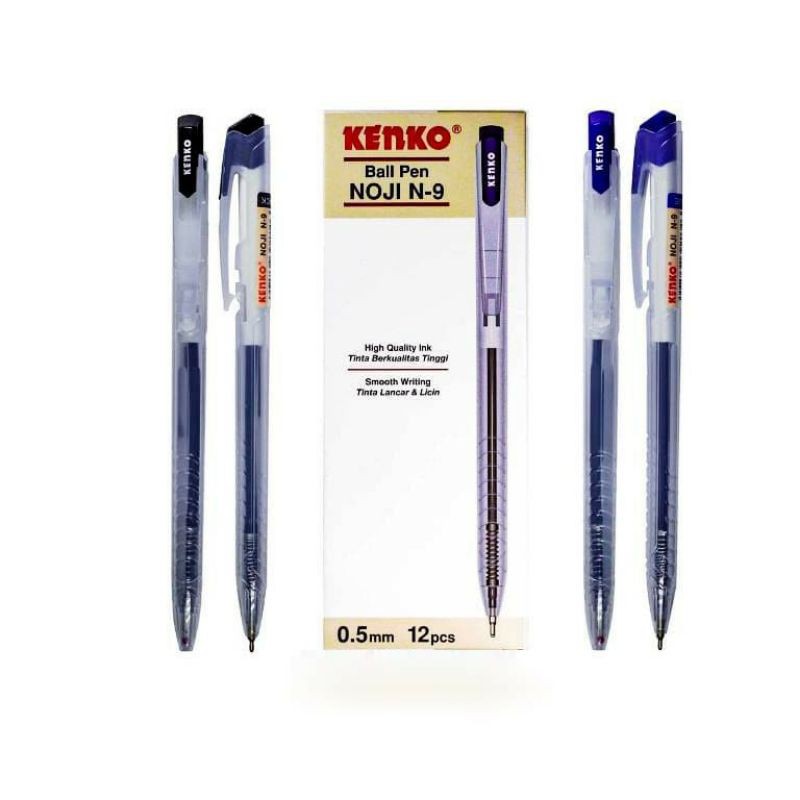 

pulpen kenko noji N-9/ pulpen kenko murah/ pulpen kenko warna hitam/pulpen kenko warna biru