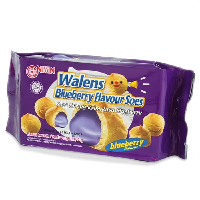 

NISSIN WALENS SOES BLUEBERRY 100 GRAM 1 KARTON ISI 36 PACK