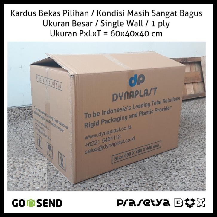 

Kardus Bekas / Kardus Bermerk / PxLxT = 60x40x40 cm / Prasetya Box