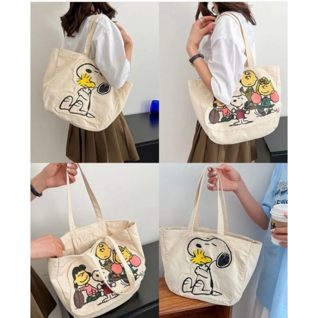 ZARA Totebag Disney snoppy  Edition Tas ORIGINAL