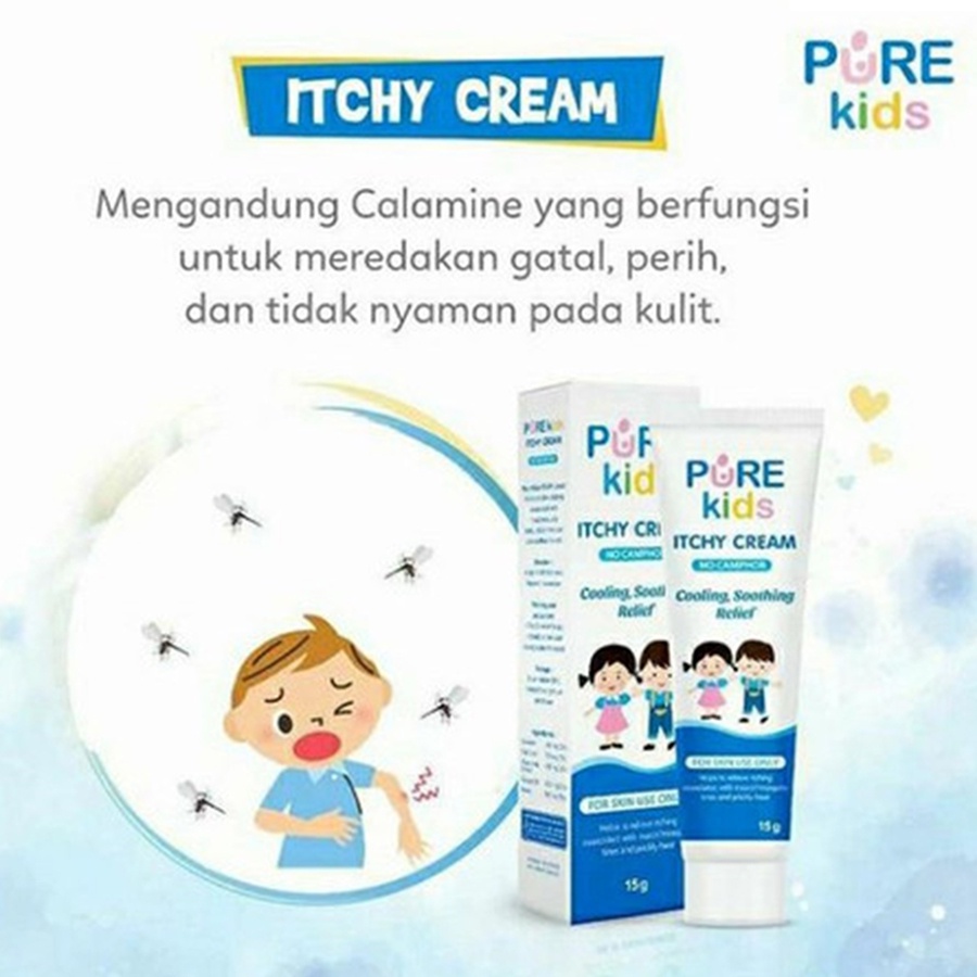 Pure Kids Pure Baby Itchy Cream 15g Pereda Gatal Pada Anak