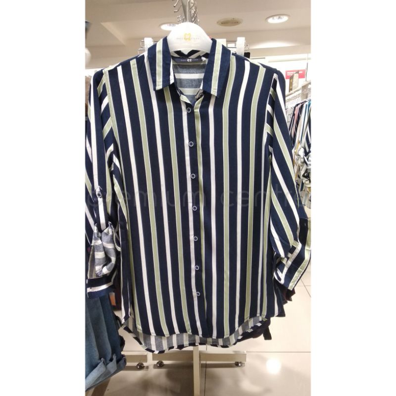 C2 | Kemeja Garis-garis C2 Kemeja Garis-garis Wanita