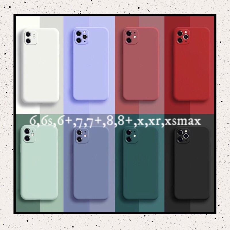 CASE IPHONE SOFT MATTE CAMERA FULL COVER 6 6s 6+ 6s+ 7 7