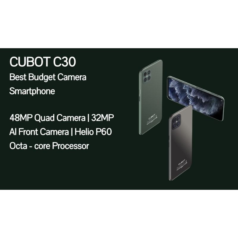 CUBOT C30 NFC 8GB+128/256GB, 6.4" FHD 48MP REAR QUAD AI CAM & 32MP FRONT CAM + 4200mAh ANDROID 10