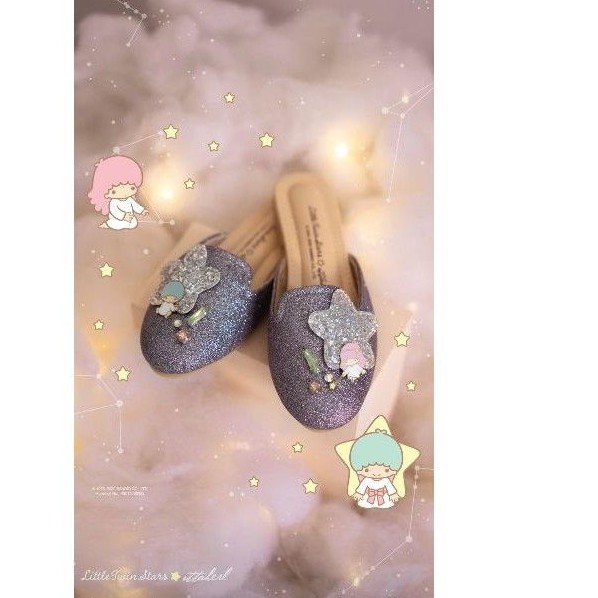 ITTAHERL 39 LITTLE TWIN STAR Sparkle slipper round gravel