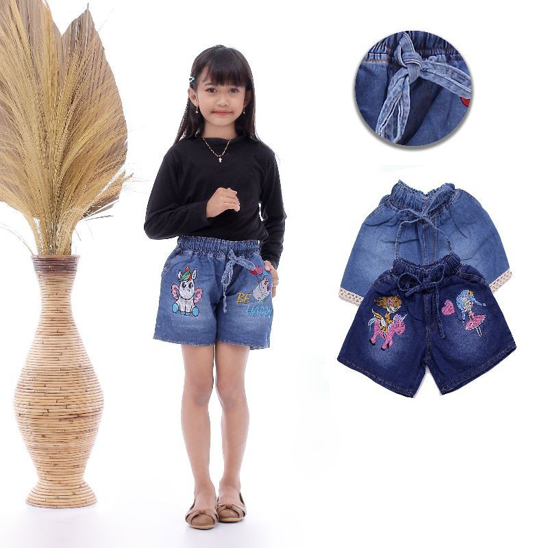 Hot pants Jeans anak 2 - 13 thn yma