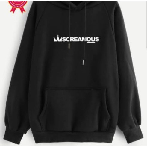 PROMO... HOODIE JAKET SWEATER DISTRO SCREAMOUS PRIA WANITA / COTTON FLEECE / COD / baju laki laki de