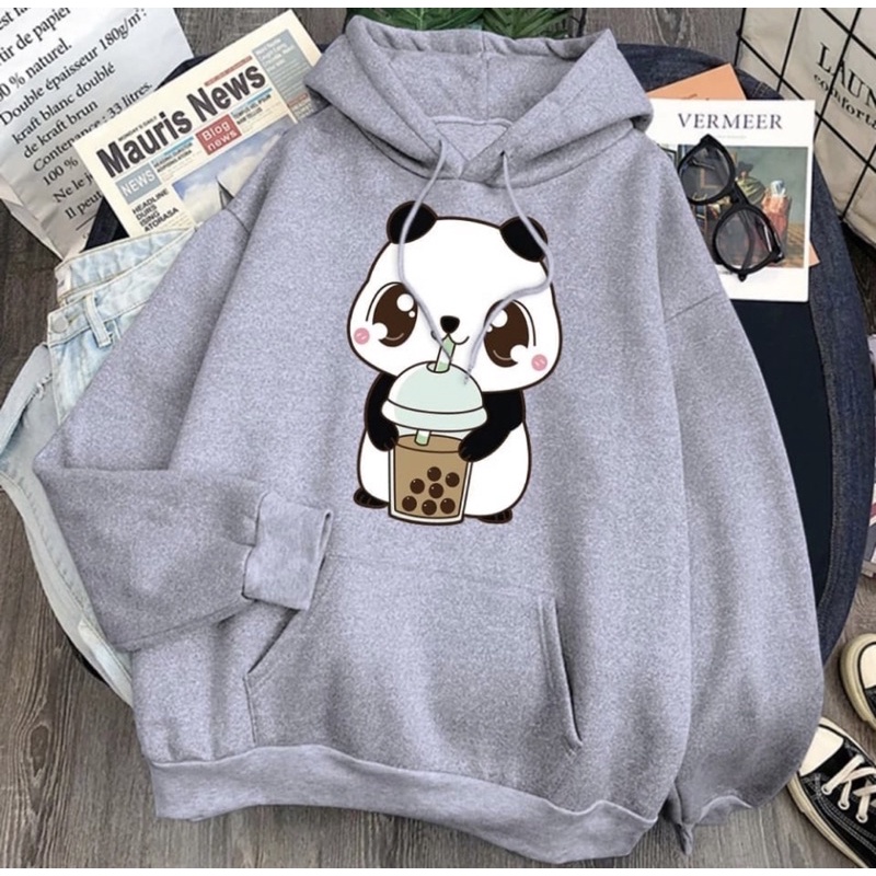 Sweater Hoodie Baby panda Unisex Slimfit - Hoodie Sweater Baby Panda terbaru kekinian -Sweater Hoodi