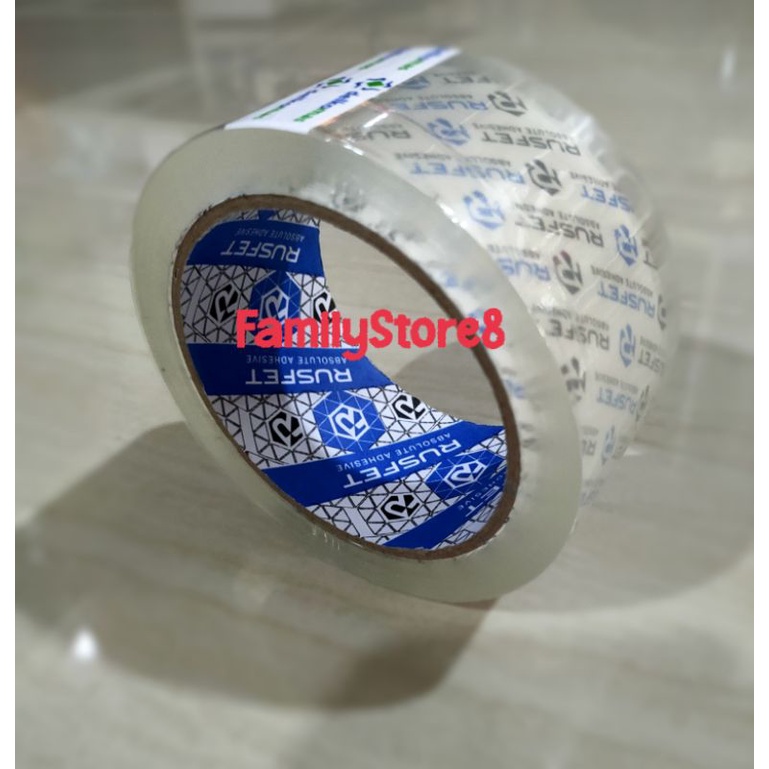 

Lakban rusfet 2 inch bening 48mm/Ori/super lengket